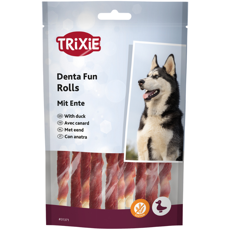 TRIXIE Denta Fun Kaurollen 80 g (10 Stück)