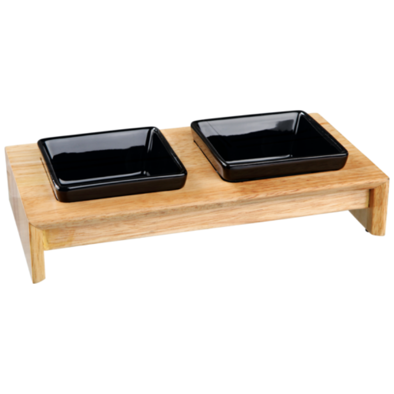 TRIXIE Napf-Set, Keramik/Holz