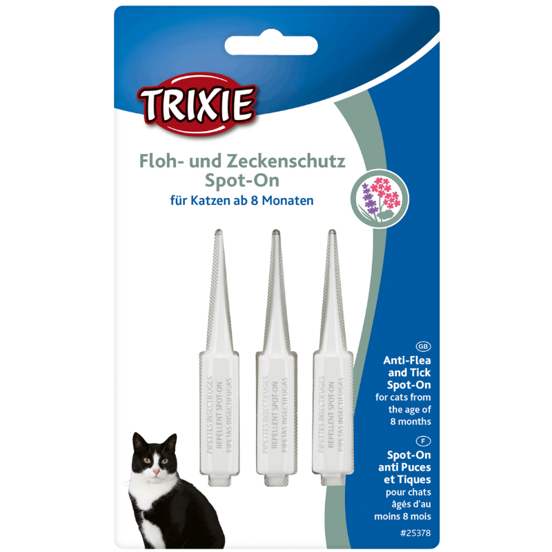 TRIXIE Floh- und Zeckenschutz Spot-On für Katzen