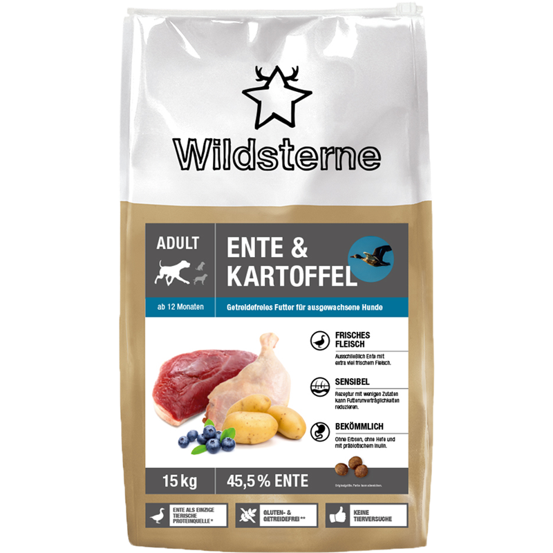 Wildsterne Ente & Kartoffel Adult