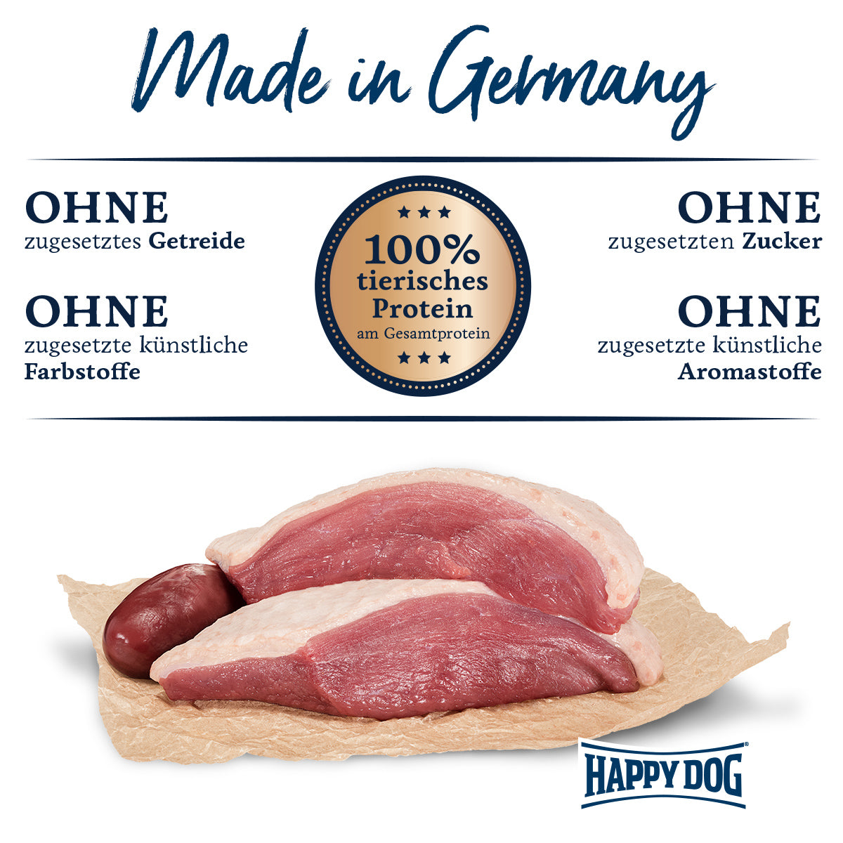 Happy Dog Sensible Pure France Ente Pur 800 g
