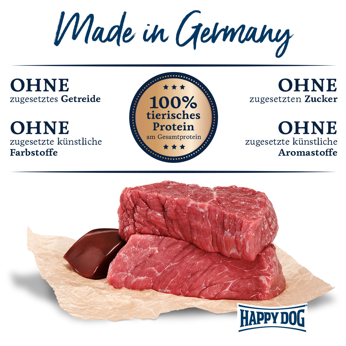 Happy Dog Sensible Pure Italy Büffel Pur 200 g