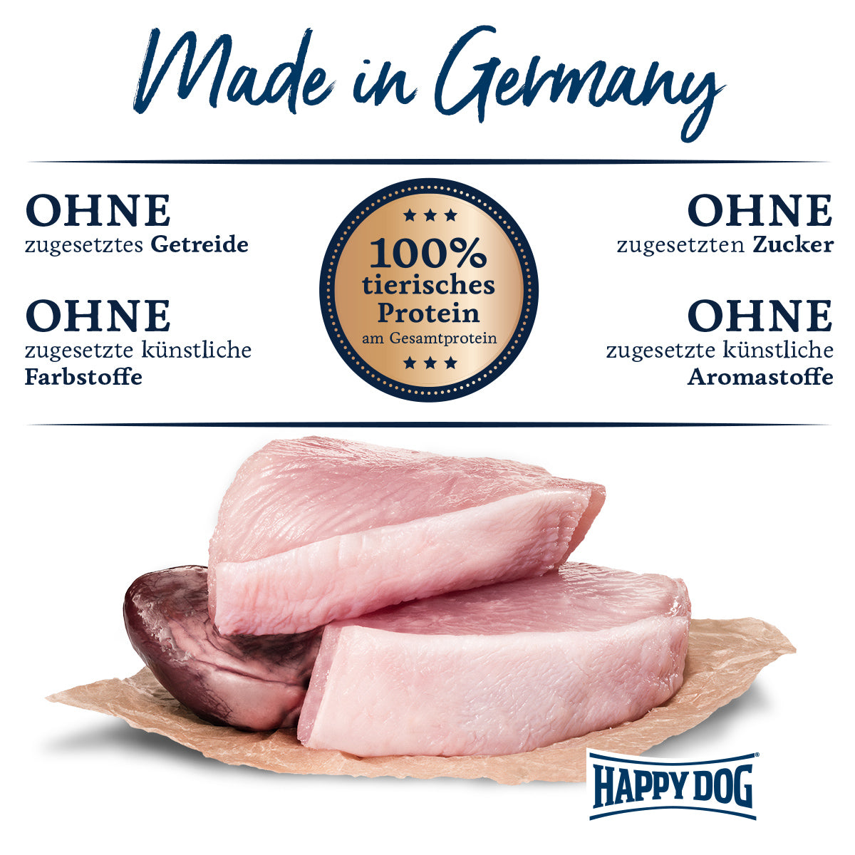 Happy Dog Sensible Pure Texas Truthahn Pur 800 g