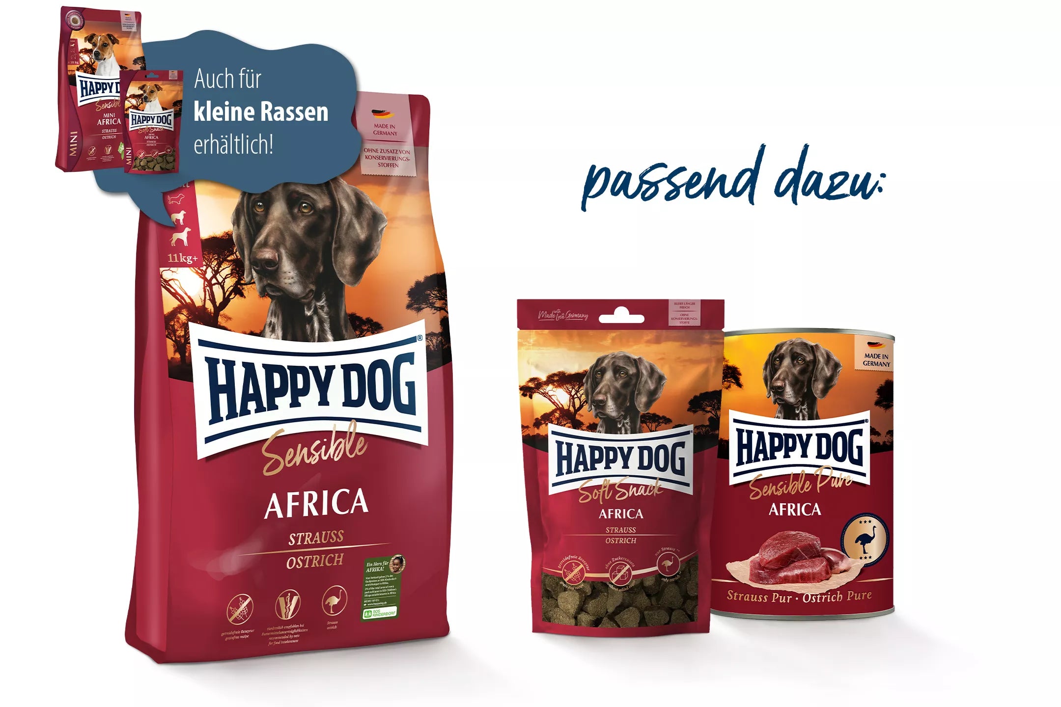 Happy Dog Sensible Africa Strauß