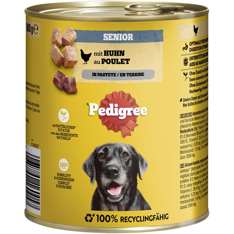 Pedigree Dose Senior Huhn Pastete 800g