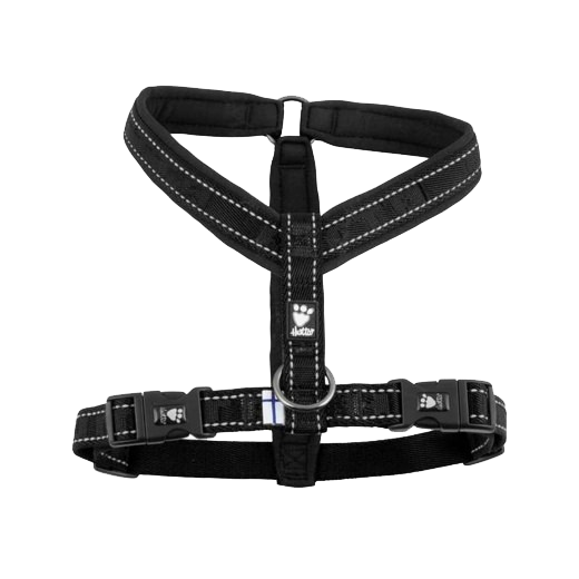 [Räumungsverkauf] Hurtta Casual Y-Hundegeschirr schwarz - 3XS (28 – 35 cm)
