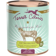 Terra Canis Menü Sensitive getreidefrei Kalb mit Petersilienwurzel, Mango & Johannisbeere 800 g