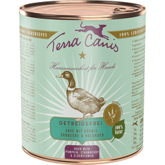 Terra Canis Menü Sensitive getreidefrei Ente mit Kürbis, Erdbeeren & Holunder 800 g