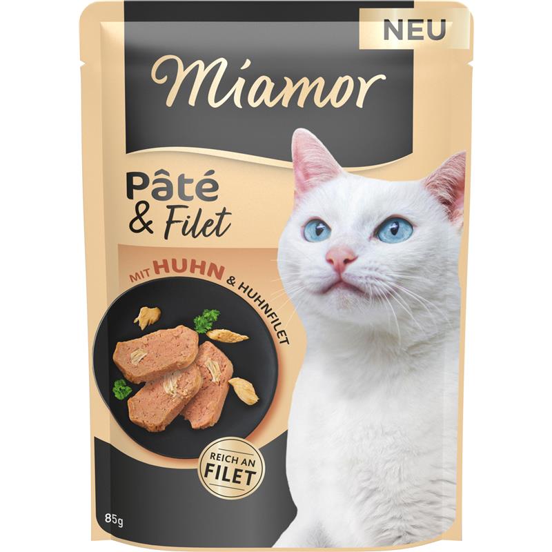 Miamor PB Pâté & Filet mit Huhn 85g