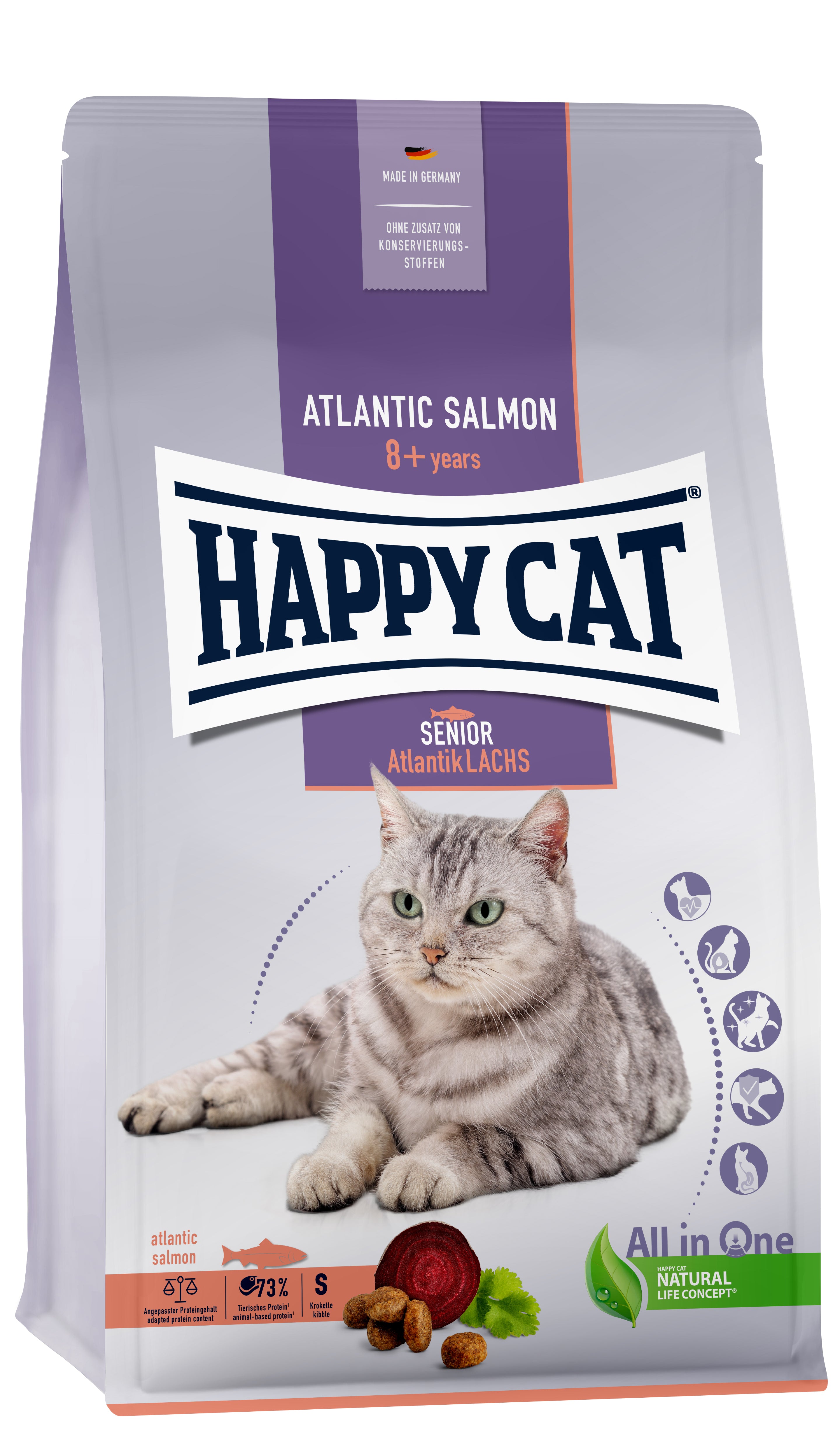 Happy Cat Senior Atlantik Lachs