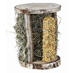Trixie Holzturm mit Heu & Knusperstange, 110 g