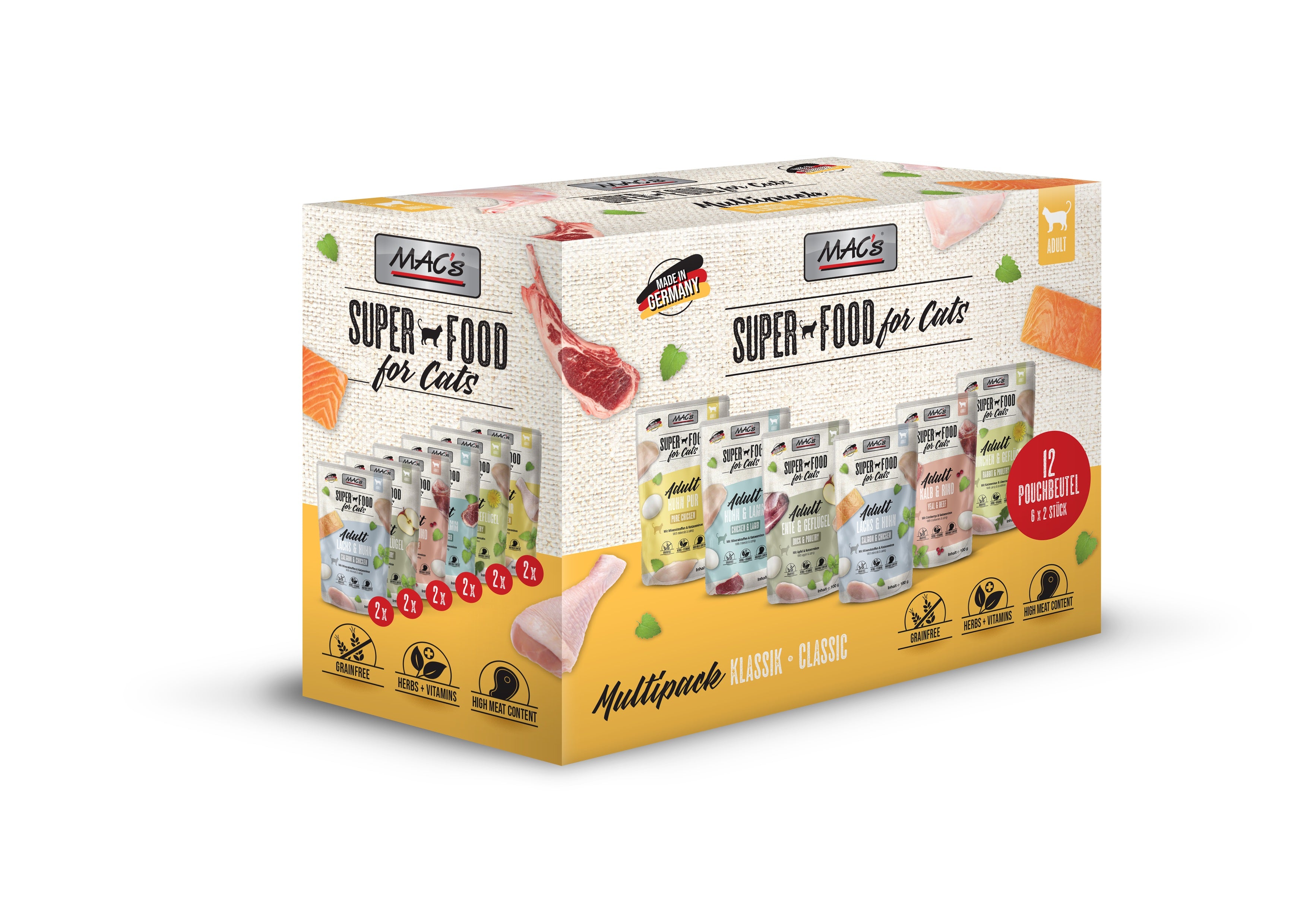 MAC's Cat Pouch Pack Multipack Klassik12x100g