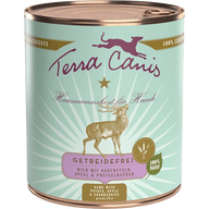 Menü Sensitive - getreidefrei - 800 g - Wild mit Kartoffeln, Apfel & Preiselbeeren