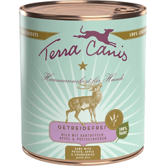Menü Sensitive - getreidefrei - 800 g - Wild mit Kartoffeln, Apfel & Preiselbeeren