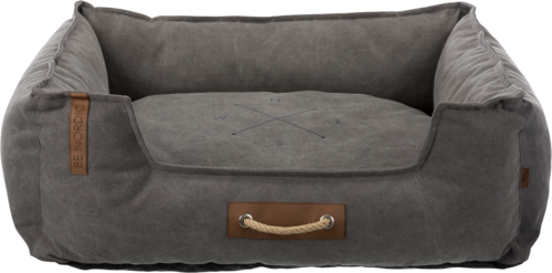 BE NORDIC Bett Föhr dunkelgrau - 100 × 80 cm 