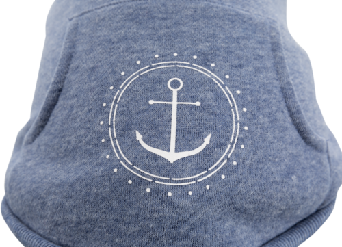 BE NORDIC Hoodie Flensburg - blau - Größe L (55 cm)