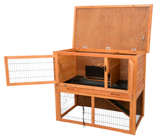 natura Kleintierstall mit Freilaufgehege - 116 × 97 × 63 cm