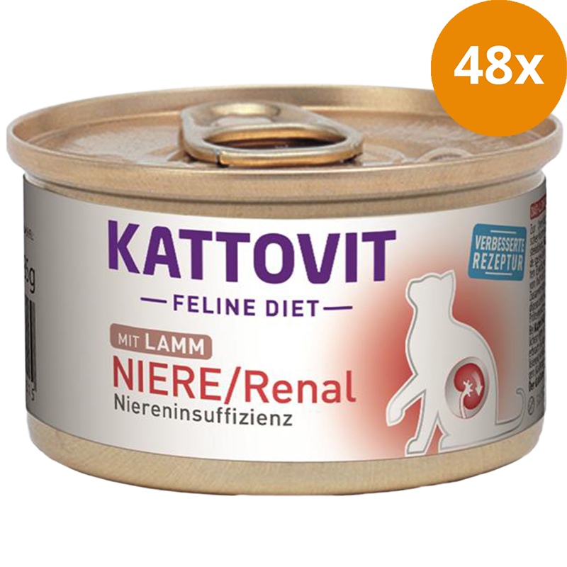 Kattovit Feline Diet Dose Niere / Renal Lamm 85 g