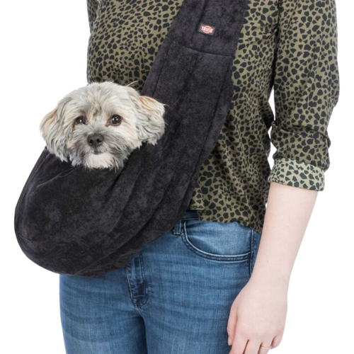 Fronttasche Soft - 22 x 32 x 18 cm - schwarz/grau