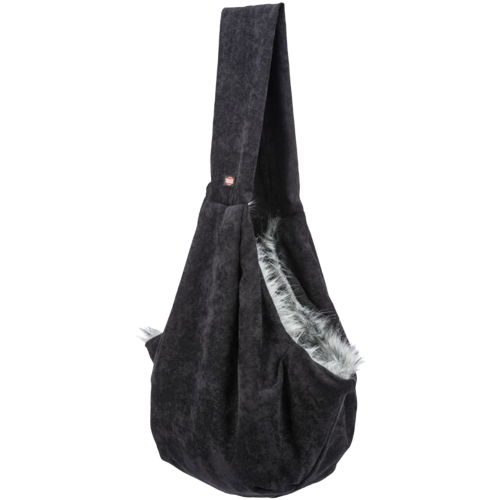 Fronttasche Soft - 22 x 32 x 18 cm - schwarz/grau