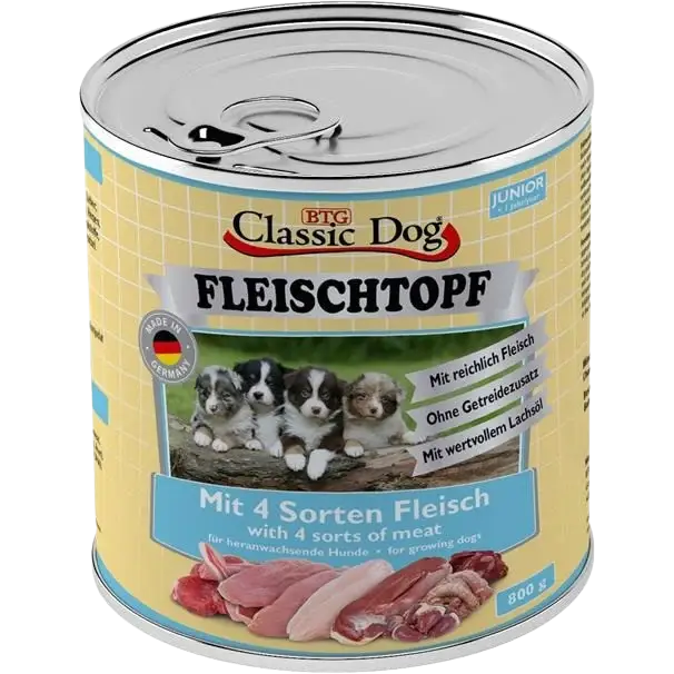 BTG Classic Dog Fleischtopf Junior 800 g