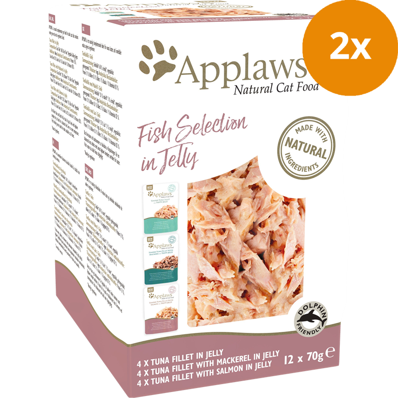 Applaws Cat PB Multipack Fisch in Gelee 840 g