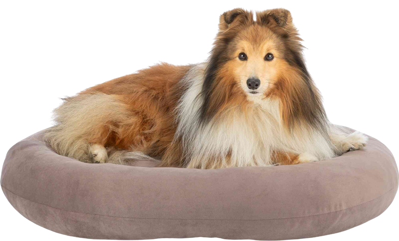 Bett Talia, oval braun - 100 × 85 cm