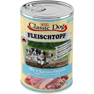 BTG Classic Dog Fleischtopf Junior 4 Sorten Fleisch 400 g