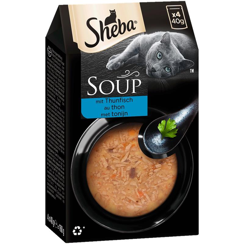Sheba Portionsbeutel Multipack Soup mit Thunfisch 4x40g