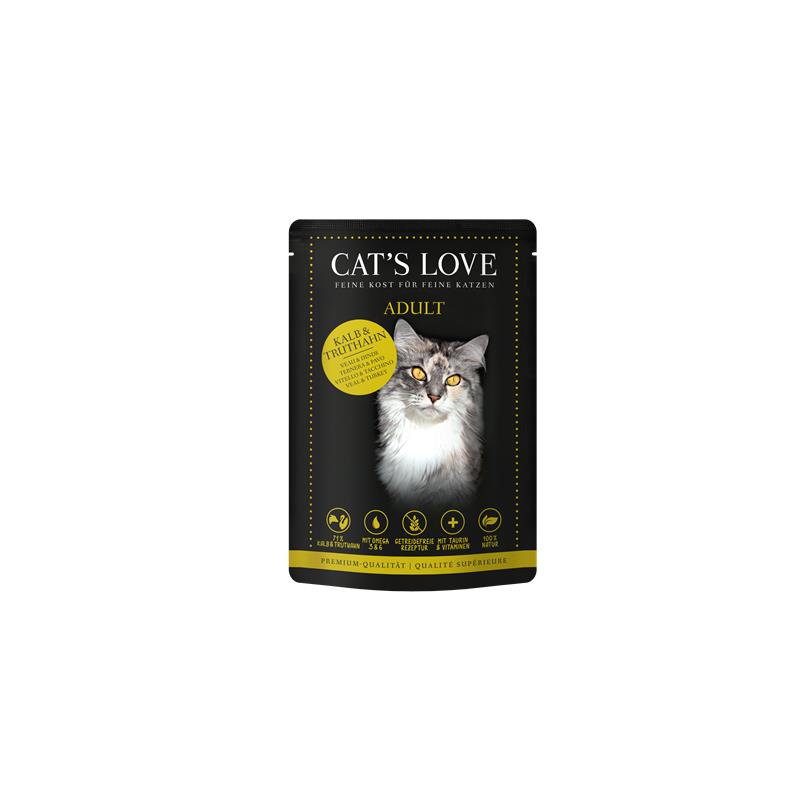 Cats Love PB Adult Kalb & Truthahn 85g