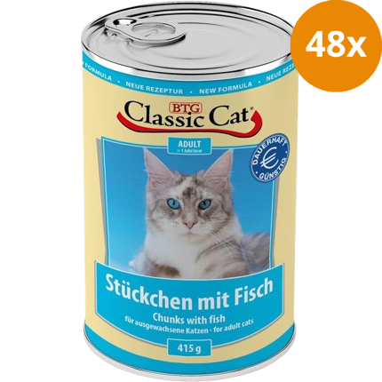 BTG Classic Cat Dose Stückchen mit Fisch 415 g