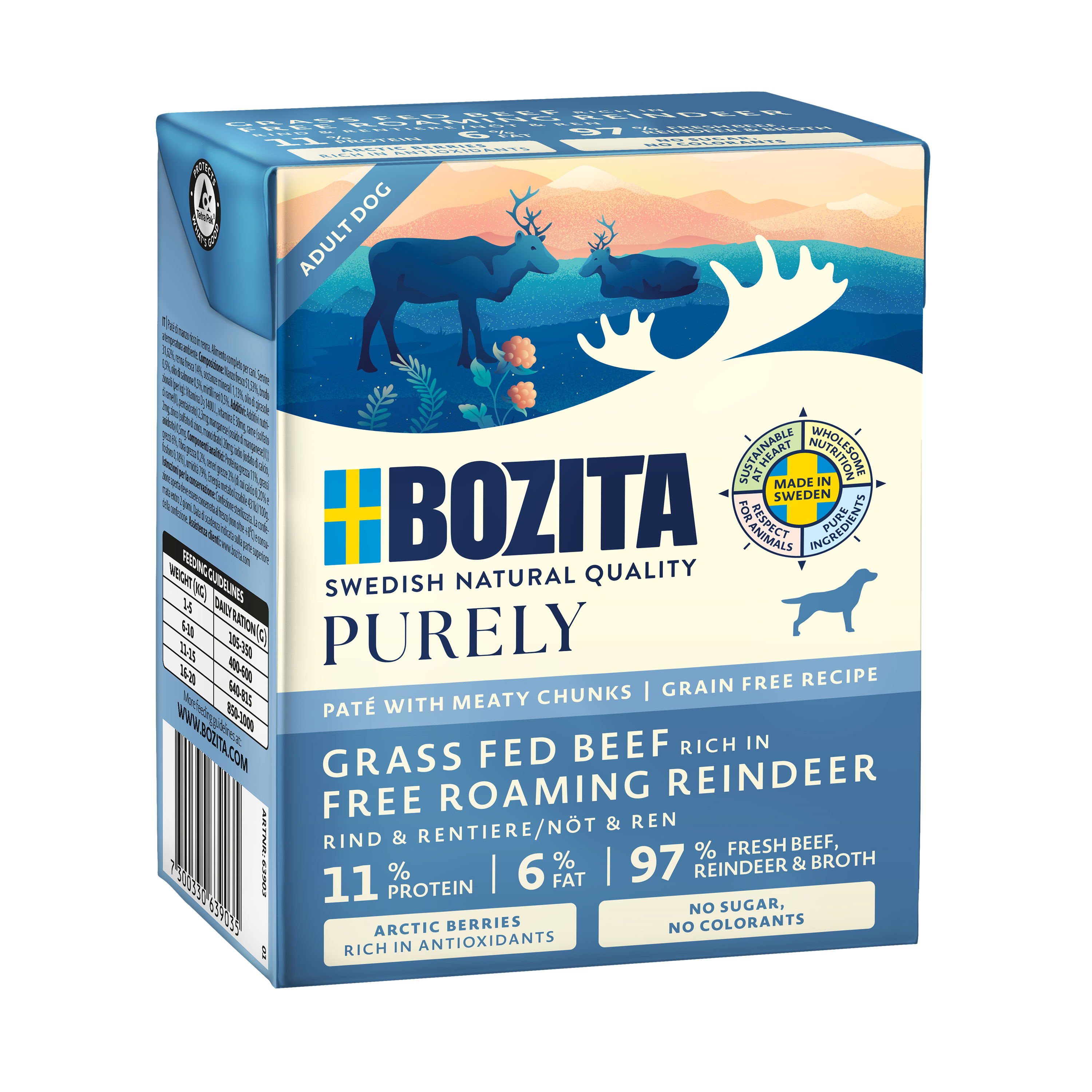 Bozita Purely Paté mit Rentier 370 g Tetra
