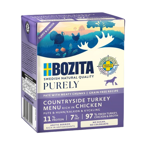 Bozita Purely Puppy & Junior Paté mit Pute 370 g Tetra