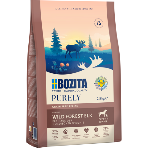 Bozita Dog Purely Puppy & Junior Small Elch