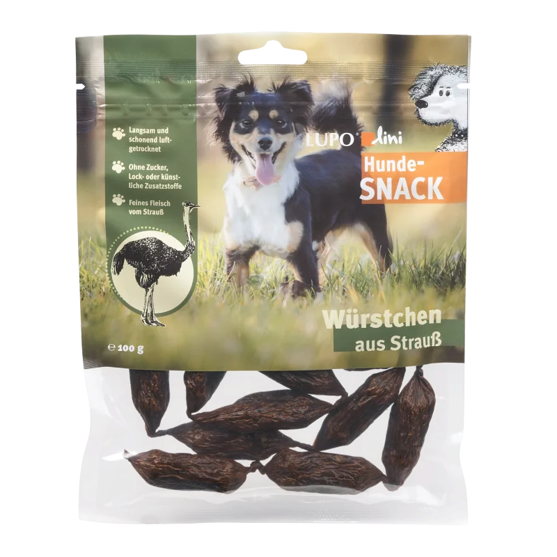Luposan Lupolini Hundewürstchen Strauß 100 g