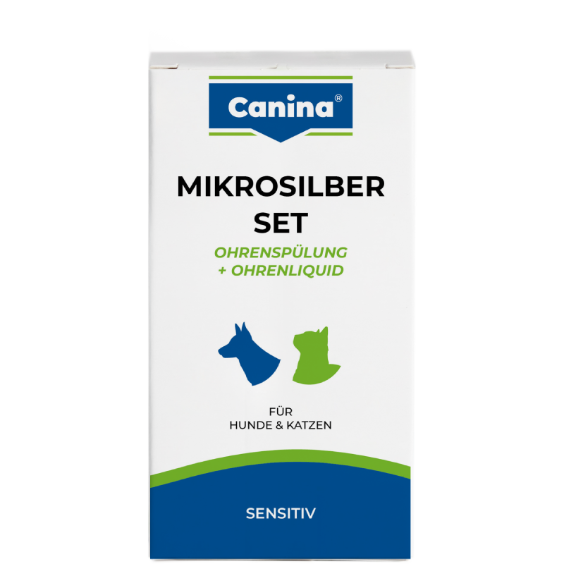 Canina Mikrosilber Set Ohrenspülung & Liquid