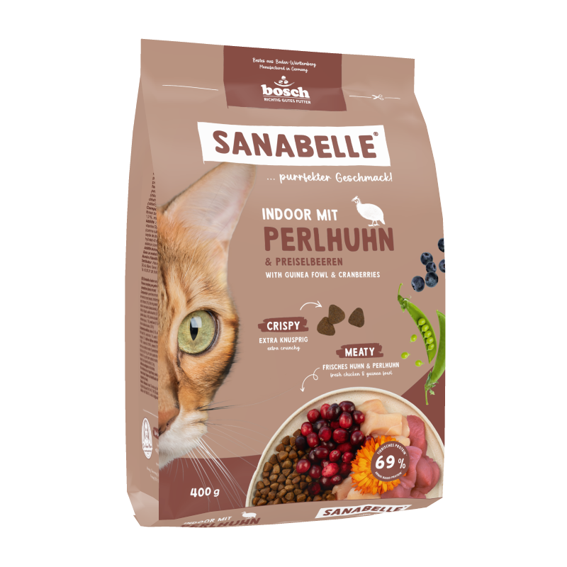 Sanabelle Indoor mit Perlhuhn