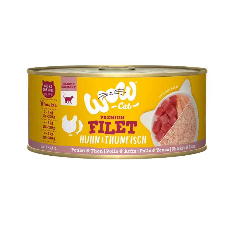 Wow Cat Dose Adult Hühnerfilet mit Thunfisch 70g