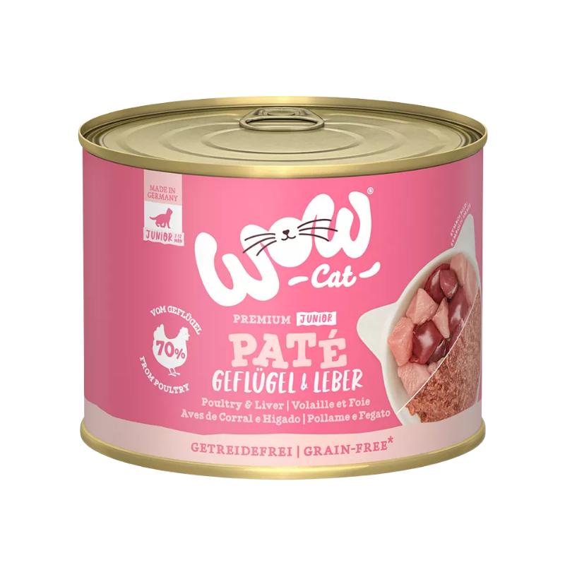 Wow Cat Dose Junior Geflügel & Leber  200g