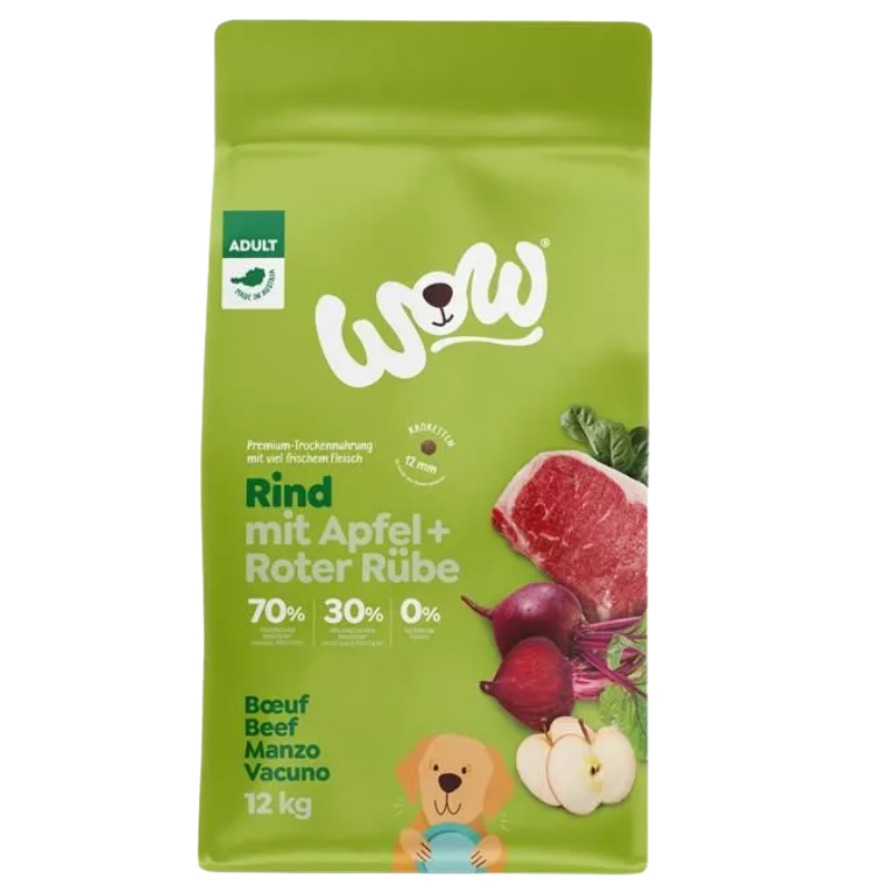 Wow Dog Trocken Adult Rind