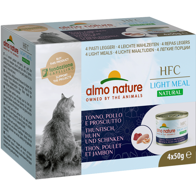 Almo Nature Dose MP Light Meal Thunfisch, Huhn, Schinken 200 g