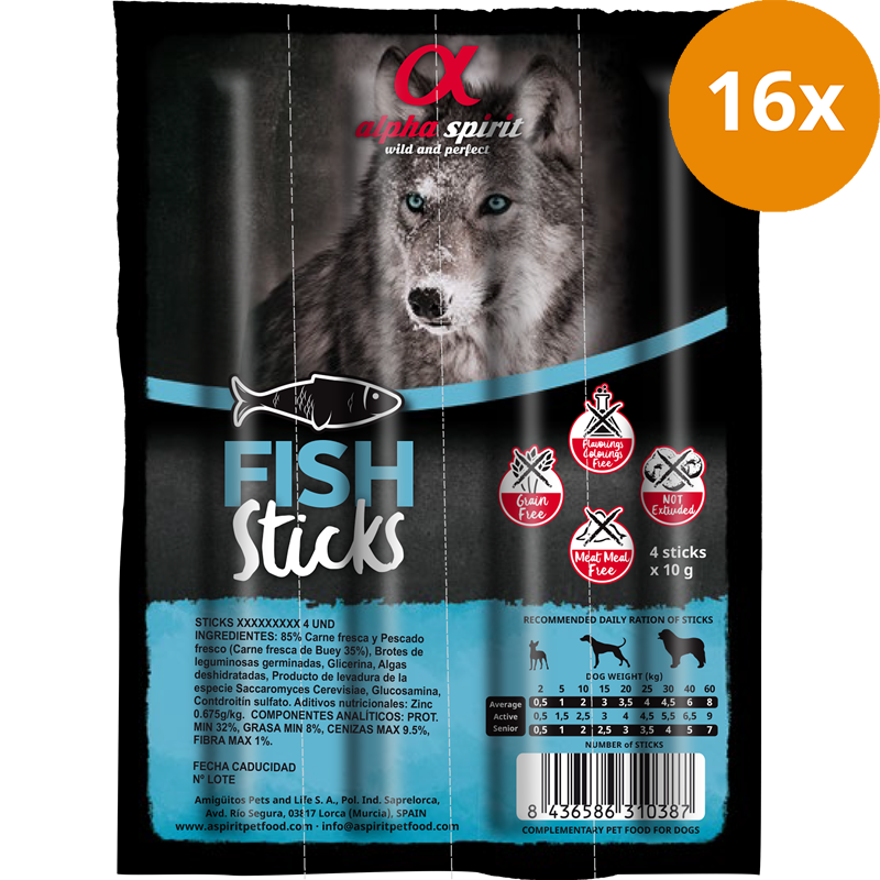 alpha spirit Ristra Stick Fisch 40 g