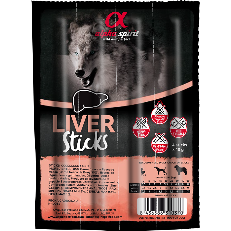 alpha spirit Ristra Stick Leber 40 g