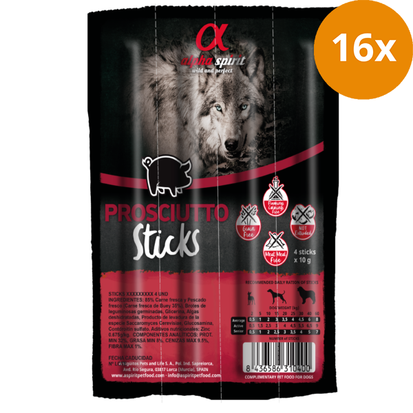 alpha spirit Ristra Stick Prosciutto 40 g