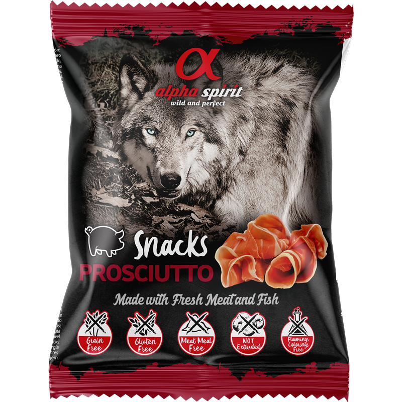 alpha spirit Snacks Bag gewürfelt Prosciutto 50 g