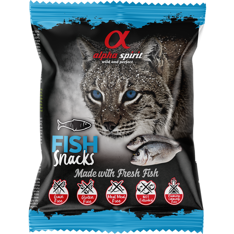 alpha spirit Snacks gewürfelt Fisch 50 g