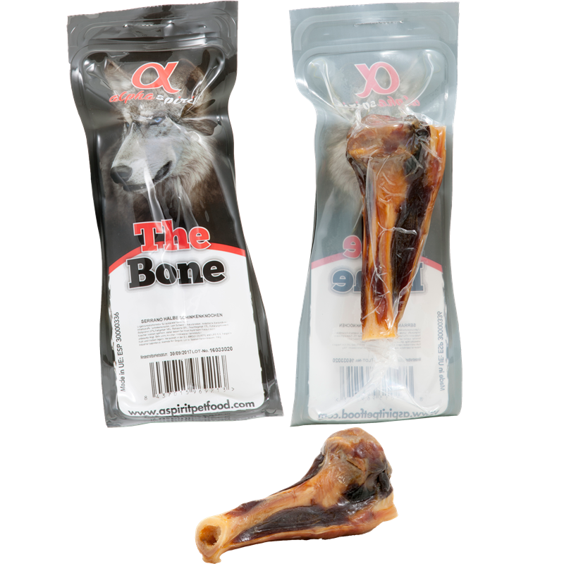 alpha spirit The Bone Serrano Schinkenknochen halb 150 g