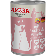 AMORA Fleisch Pur Adult Lachs & Forelle 400 g