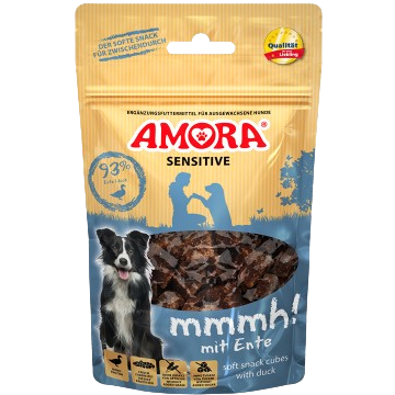AMORA Dog Snack Sensitive mmmh! mit Ente 100 g