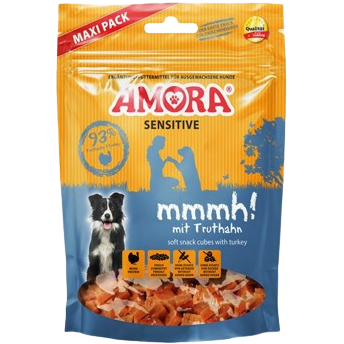 AMORA Dog Snack Sensitive mmmh! mit Truthahn 350 g